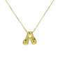 Brass Glossy Balloon English Letter Pendant Necklace edb263d0 02ca 4078 8cc3 5557d53fda40