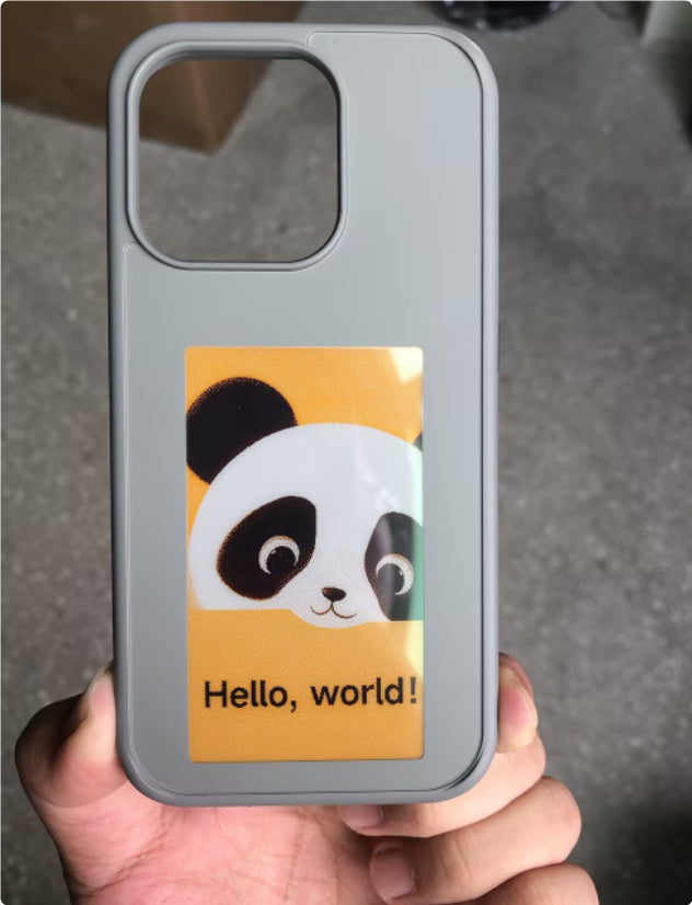 E-ink Screen Phone Case Unlimited Screen Projection Personalized Phone Cover Battery Free New Designer Luxury Phone Case edbd