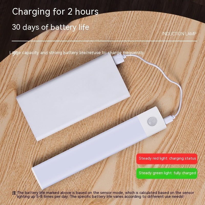 Smart Infrared Sensor Lamp Wireless Magnetic Long Cabinet Light With Rechargeable Hallway Wardrobe edcca7b4 111b 44d1 9ccb 0b