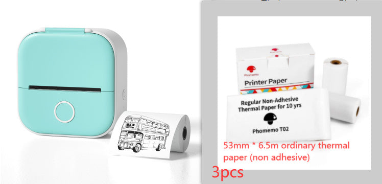 Portable Mini Thermal Label Printer Home Photo Printer Student Wrong Question Printer Bluetooth-compatible Mini Label Printer Price Tag - 图片 79