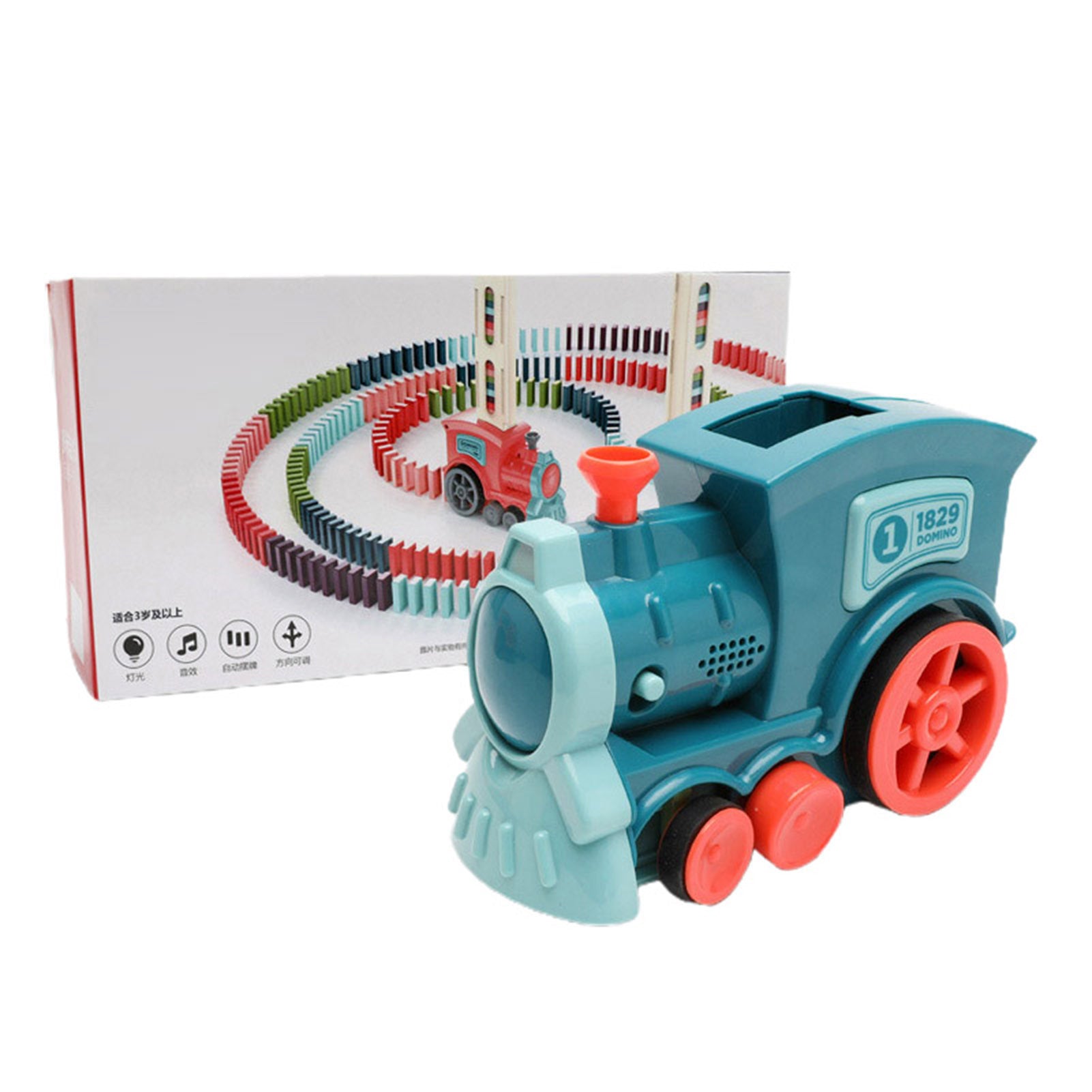 Domino Train Toys Baby Toys Car Puzzle Automatic Release Licensing Electric Building Blocks Train Toy eddac702 b8c8 4041 9700
