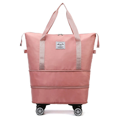 New Universal Wheel Travel Bag With Double-layer Dry And Wet Separation Fitness Yoga Shoulser Bags Sports Fitness Large Capac