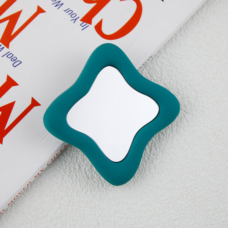 Irregular Mirror Transparent Air Bag Bracket Ins Blogger The Same Model Mobile Phone Bracket - 图片 5