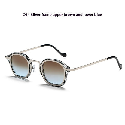 Square Metal PC Mixed Sunglasses Men's High-grade Artistic Punk Ins ee26b7f2 496a 4eb2 bbda a5523343966c trans
