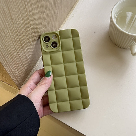 Solid Color Plaid Olive Green Applicable Phone Case ee333823 0e54 47af 9de2 5e93bb075039