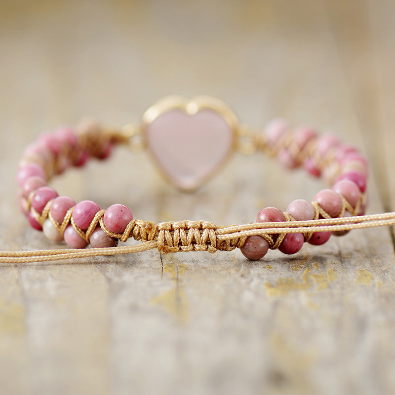 Double Natural Stone Hand-woven Bracelet With Adjustable Strings ee38b627 ea2e 4044 85bf 2dced724edee