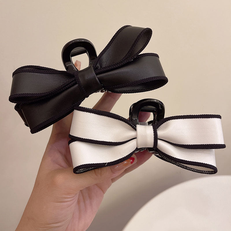 French Elegant Bow Claw Clip Girls Spring And Summer ee3eacf0 a24a 4db5 a3ed 8f66e3d4fbc0