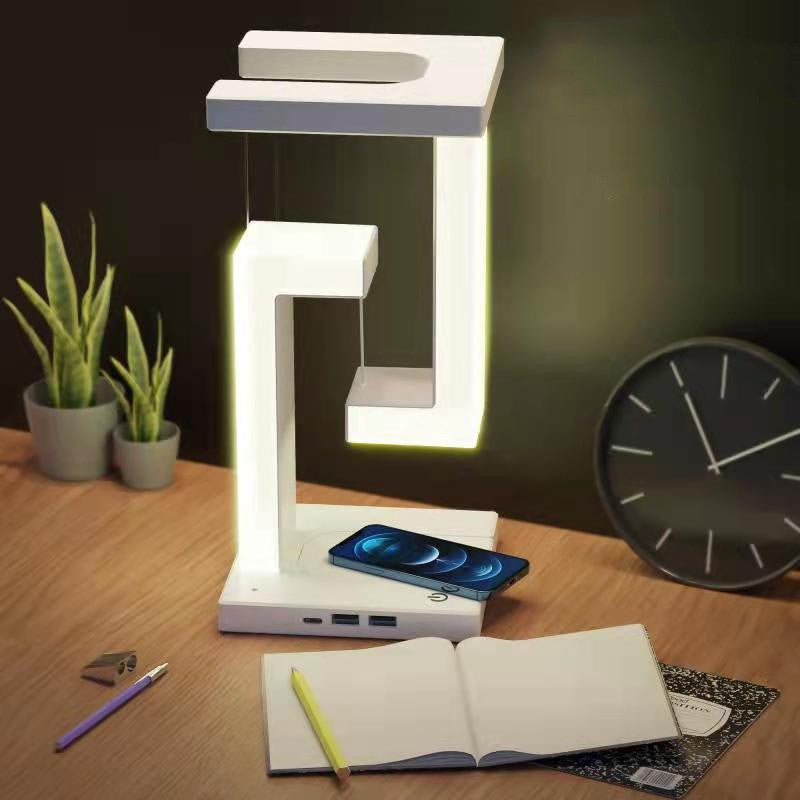 Creative Smartphone Wireless Charging Suspension Table Lamp Balance Lamp Floating For Home Bedroom ee511bb9 e9c9 4b40 99ed e7