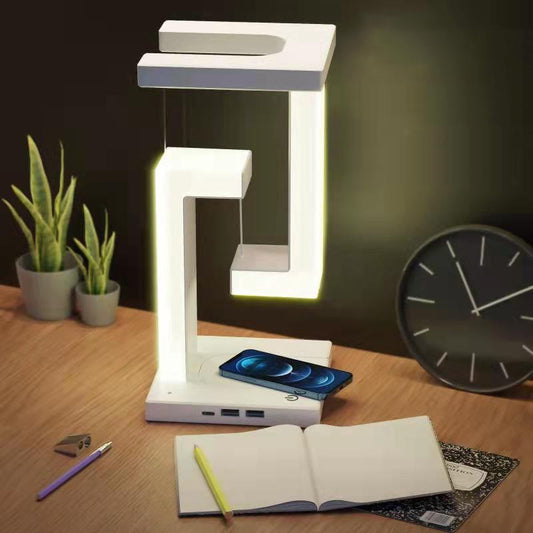Creative Smartphone Wireless Charging Suspension Table Lamp Balance Lamp Floating For Home Bedroom ee511bb9 e9c9 4b40 99ed e7