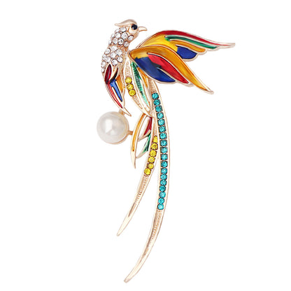 Hummingbird Phoenix Peacock Oil Drip Brooch Pin Clothing Accessories ee541595 5635 4d1c b804 ff48e84d420c