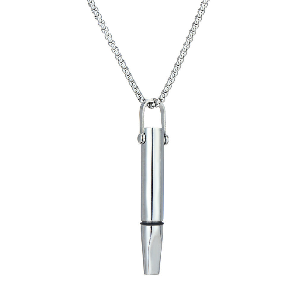 Breathing Resistance Whistle Necklace Round Tube Built-in Cotton Core ee60f935 876c 4ede 94f0 c917ee3e65af