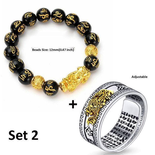Unisex Chinese Feng Shui Pixiu Bracelet Ring ee80c754 5f48 417d b389 0fa29ced3231