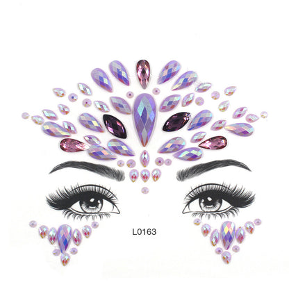 Women's Fashion Party Decoration Face Stickers ee8502f1 4740 4782 bbff a6c96071a899
