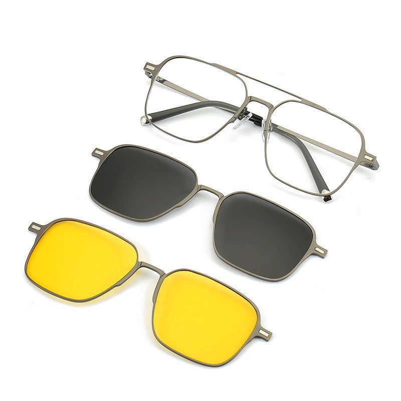 Uv Protection Sunglasses Magnetic Suction Set Mirror Myopia Frame Polarized ee8f06d1 d28d 495d ae2c e7ea6d81170d