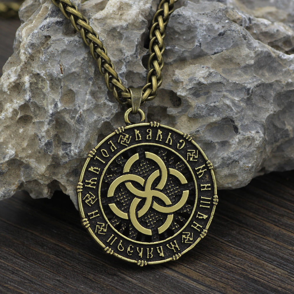 Nordic Rune Men's Pendant Vikings Charm Necklace
