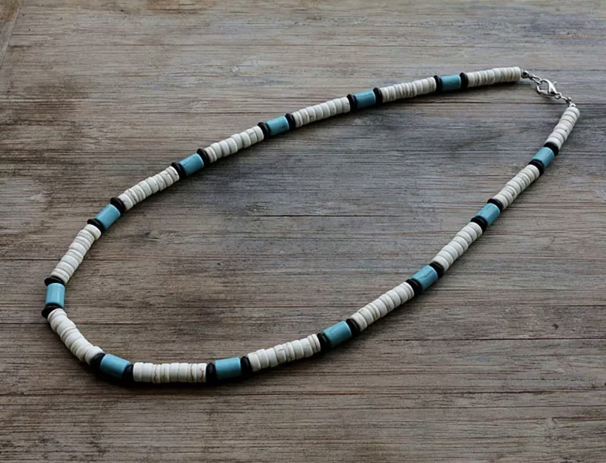 Men's Beaded Tribal Necklace Coir Surf eea42a2e 7baf 4e44 8b5c 574e13e52f03