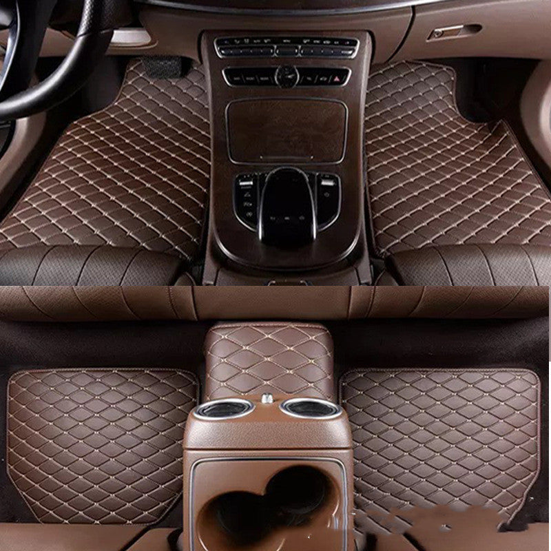 Universal Right Rudder Foot Pad Leather Quilted Embroidered Full Surround eea5ea9e 2572 43df ac74 4d931d87629f