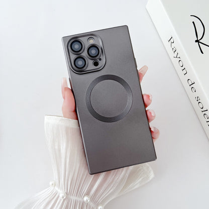 Solid Color Square Magnetic Phone Case - 图片 4