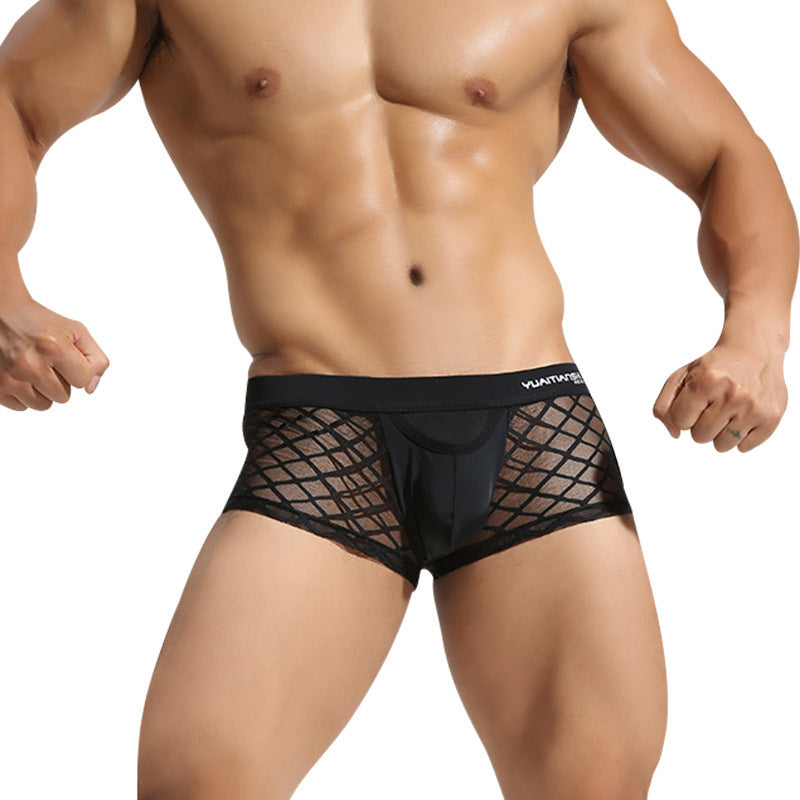 Men's Underwear Breathable Sexy Nylon Mesh Underwear Youth Boxer Briefs eebd9dc0 5b5e 446b 9311 b7b9692656ec