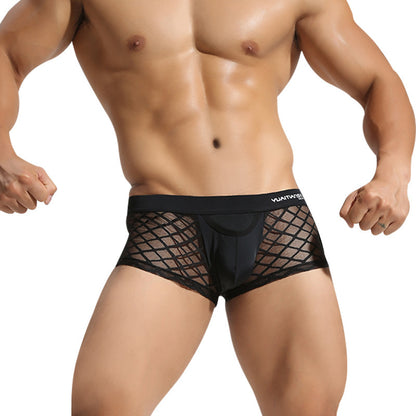 Men's Underwear Breathable Sexy Nylon Mesh Underwear Youth Boxer Briefs eebd9dc0 5b5e 446b 9311 b7b9692656ec