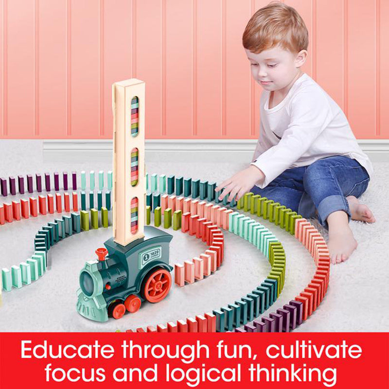 Domino Train Toys Baby Toys Car Puzzle Automatic Release Licensing Electric Building Blocks Train Toy eeda69ce 1a05 4dce b4c9