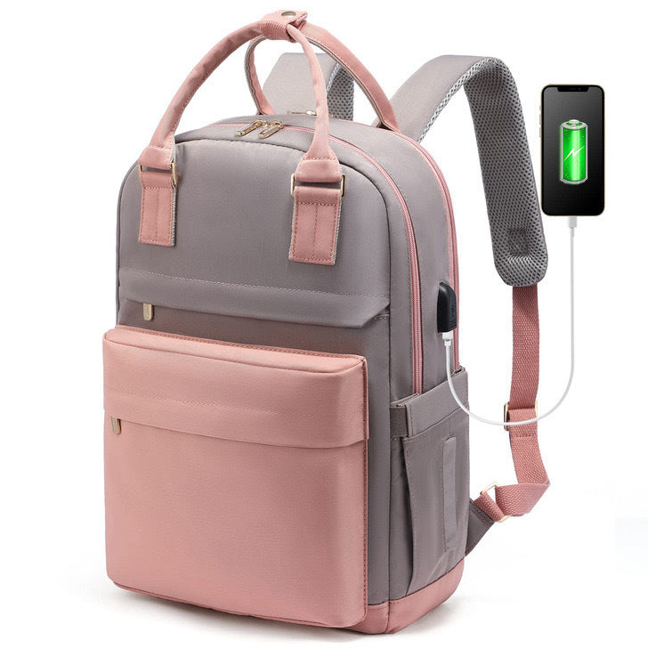 Girls Backpack Fashion Large Capacity Laptop Bag Portable Travel Backpack eedcd6ce f5a0 4e2e a41e 5c78452455b1