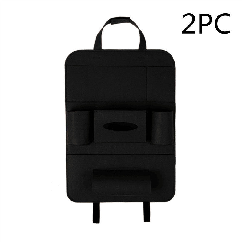 Auto Car Backseat Organizer Car-Styling Holder Multi-Pocket Seat Wool Felt Storage Multifunction Vehicle Accessories Bag eee9