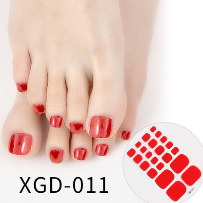 Nail Art Foot Sticker Fashion Solid Color Nail Sticker eef353f0 4e53 497e a131 8b8d8e2ab0e6