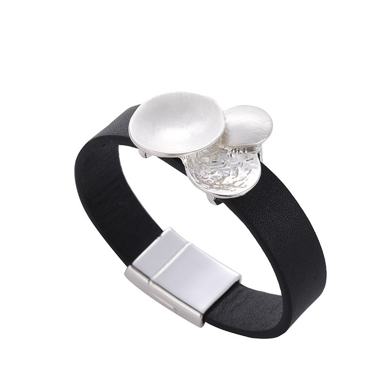 Original Geometric Brushed Metal Ornament Advanced Simple Bracelet eefd6f4e bad6 4dc8 ab0c c485bcefc077
