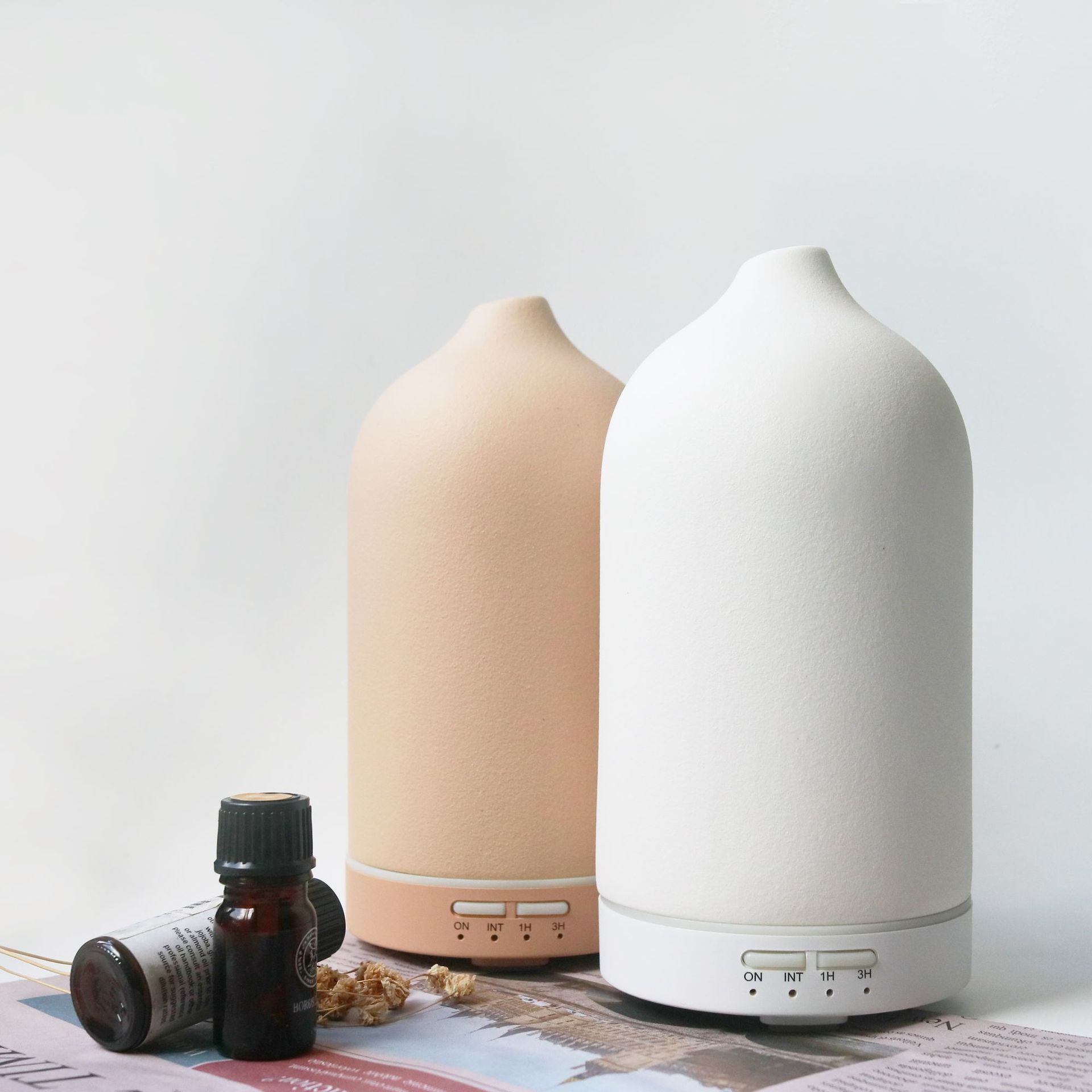 5 Colors Humificador  Ceramic Aroma Diffuser Ultrasonic Diffusers Ceramic Humidifier - HD Wireless Product #3