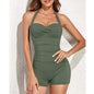 Women's Boxer One-piece Pure Color Bikini ef20f897 3462 4acf b3f7 d8c865e983e3