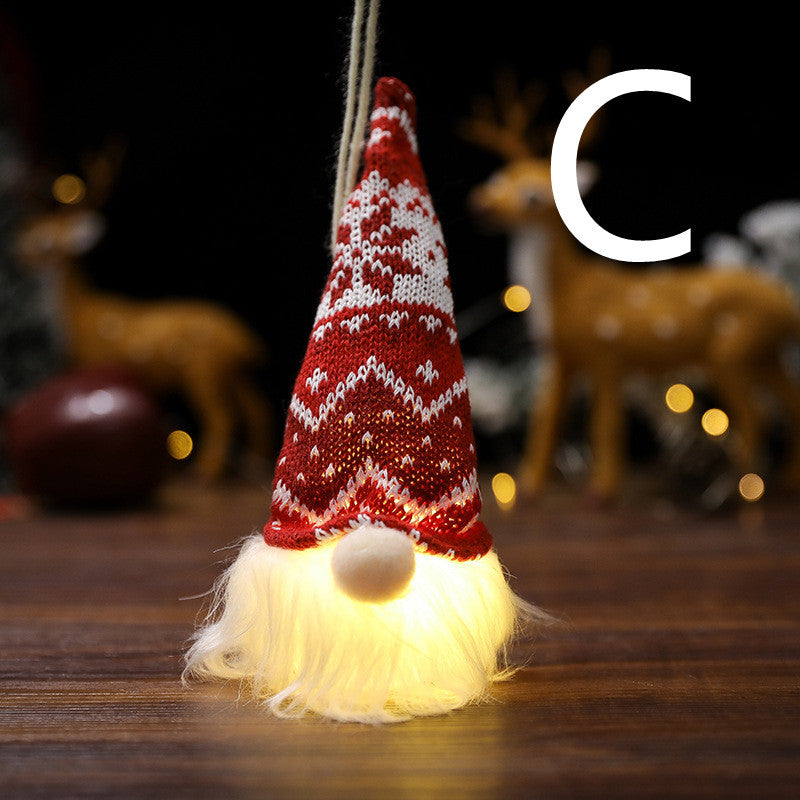 Santa Faceless Doll With Lighted Pendant ef2189b1 ff1c 4793 9949 86f72ba81436