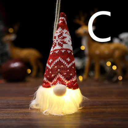Santa Faceless Doll With Lighted Pendant ef2189b1 ff1c 4793 9949 86f72ba81436