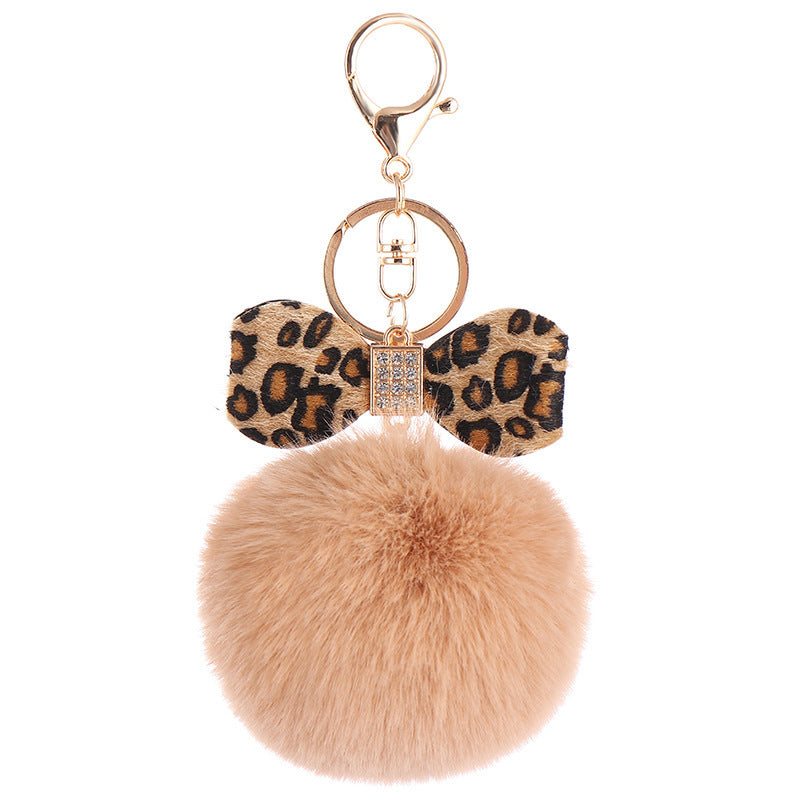 Leopard Bow Fur Ball Schoolbag Pendant Key Chain ef2f1000 1b5a 4fa8 823f 531a0886ed3c 4bdcebb9 45a9 4483 b8da 3836fd6791fe