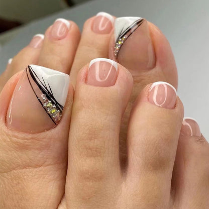 White French Toenail Wear In Summer ef35579b 5adf 4f0f 92a5 83c38e23c2a8