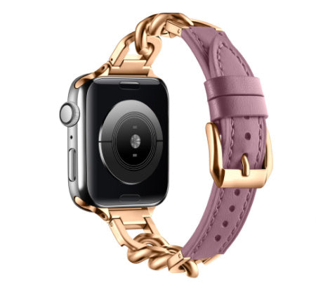 Stainless Steel Leather Single Row Denim Chain Iwatch Strap ef462ce8 8e47 4bc0 840e 29227f9b3ca3