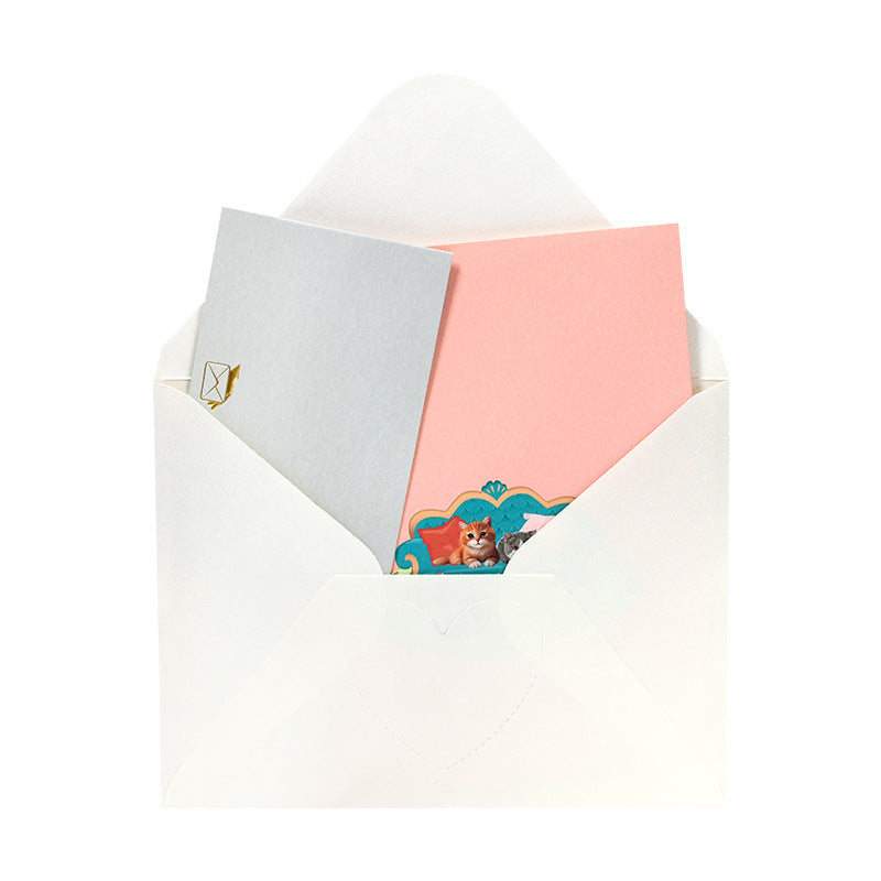 Creative Animal Greeting Card Cat 3D Handmade Gift On Sofa ef5b2ae5 9714 4412 b5d6 5b4ad2592c9b