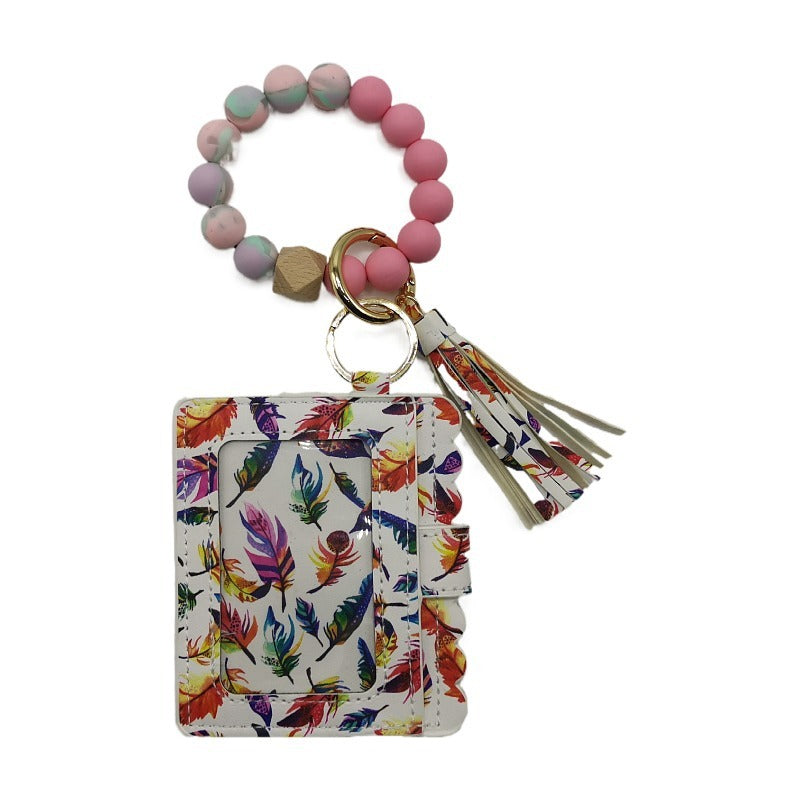 Silicone Beads Bracelet Key Chain Leopard Print ef6b50bf 7d12 448b 9b09 7f235a9a3f58