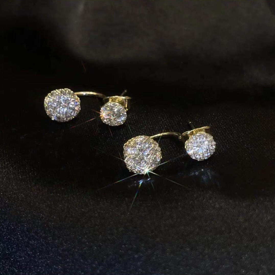 Super Full Inlaid Zircon Mesh Earrings Fashionable Temperament ef752e29 a446 49aa b310 5d89eeb66dcd