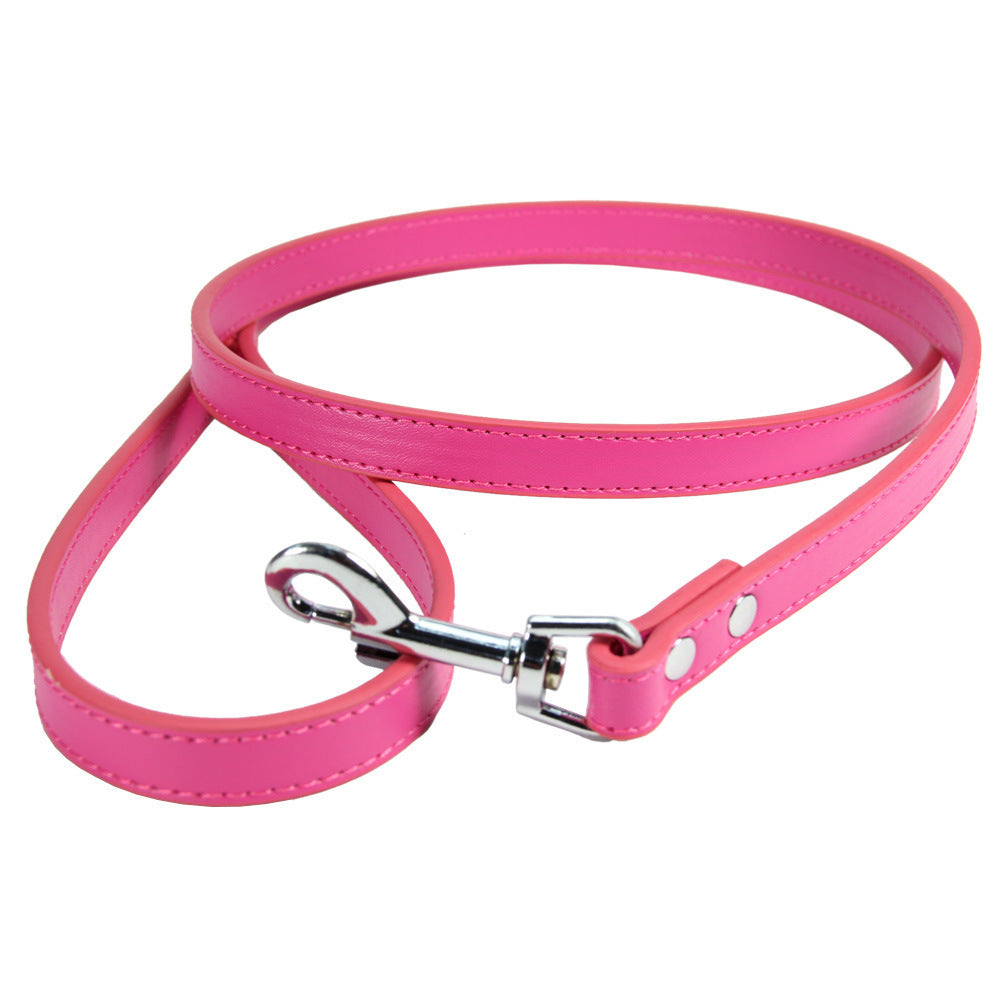 Pet Leash Cat PU Leather Dog Chain ef7593df 9ad3 4a8f b08c b6b53450883c