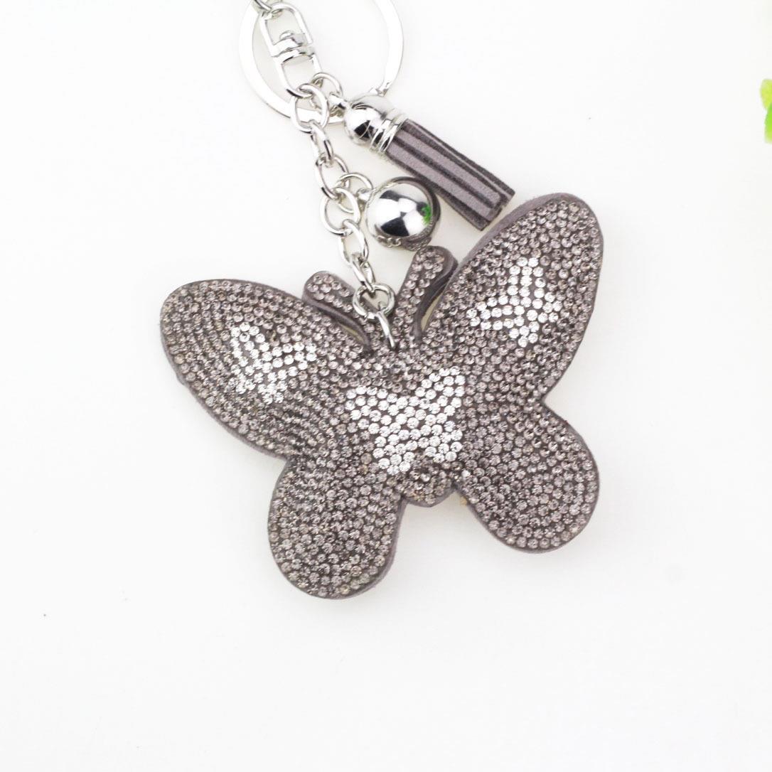 Home Fashion Simple Two-color Butterfly Shape Flannel Hot Drilling Handbag Pendant ef8a85f9 f433 4970 a1a4 1d22e588383c