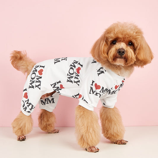 Pet Clothes Four-corner Sweater Dog Summer Thin Jumpsuit ef94313b c403 467c afda 7c6a16aa793b