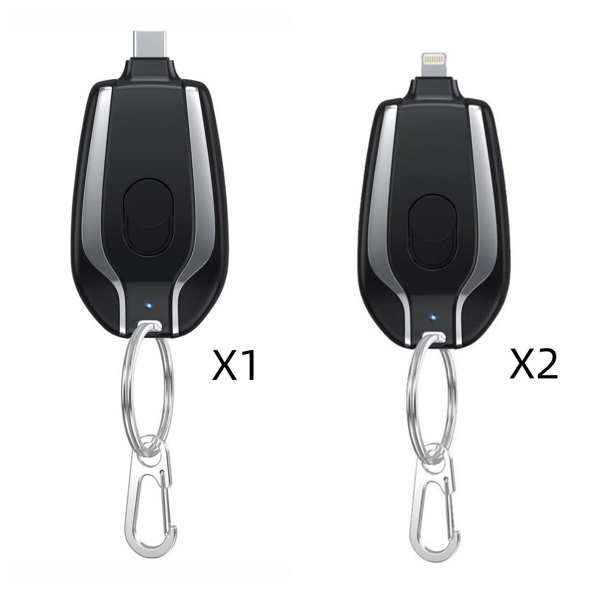 1500mAh Mini Power Emergency Pod Keychain Charger With Type-C Ultra-Compact Mini Battery Pack Fast Charging Backup Power Bank - 图片 7