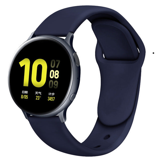 Suitable For Galaxy Active 2 Reverse Buckle Silicone Strap 20 22mm Sports Inner Buckle Strap - 图片 13