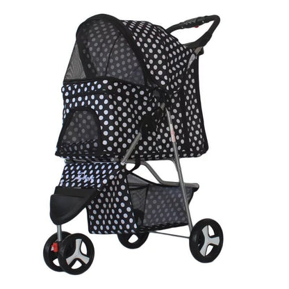 Lightweight Folding Pet Trolley Dogs And Cats Dog Out Stroller Three-wheeled Pet Stroller Dog Out Stroller Supplies efdaa9d1 