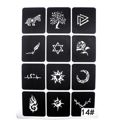 Hollow Tattoo Mold Women's Spray Paint eff62c84 7cd2 4a79 90b2 3623e490e6af