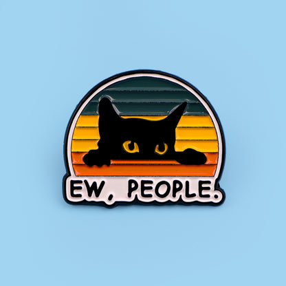 Creative Cartoon Cute Black Cat Alloy Brooch
