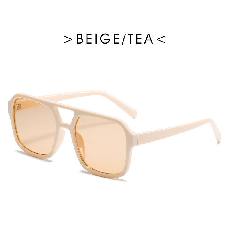 Square Double Beam Sunglasses Men And Women Retro Personality effd03d7 18ea 4854 ab05 479919b87d9f