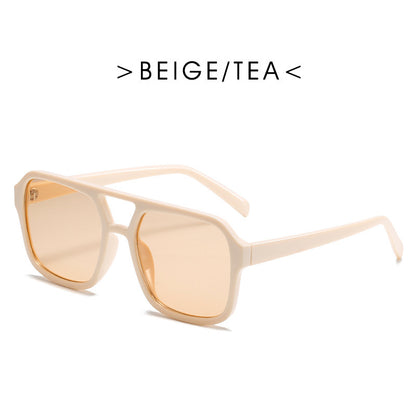 Square Double Beam Sunglasses Men And Women Retro Personality effd03d7 18ea 4854 ab05 479919b87d9f