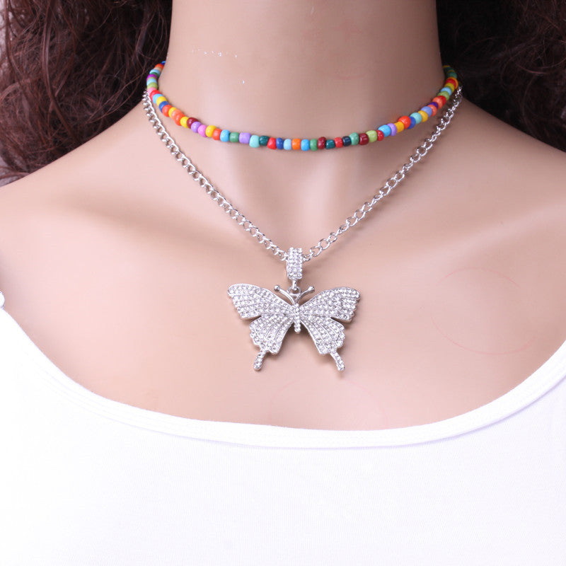 Simple Bead Suit Necklace Big Bowknot efffc06f af49 4357 bea5 617f5e0a9ace